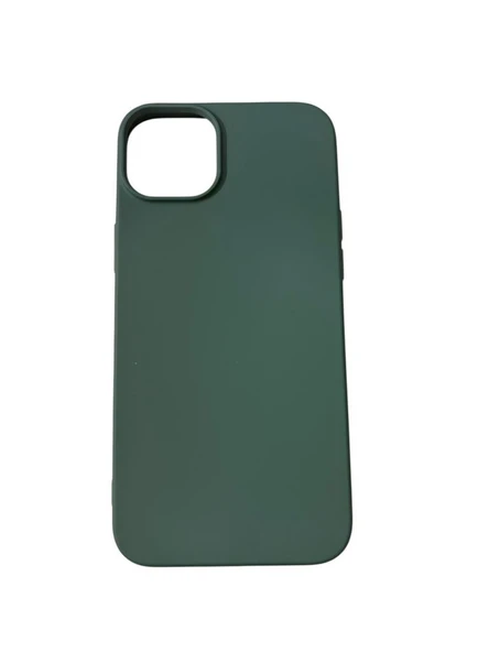 iPhone 14 Plus ile Uyumlu Cappy Silikon Kılıf Yeşil - Resim 2