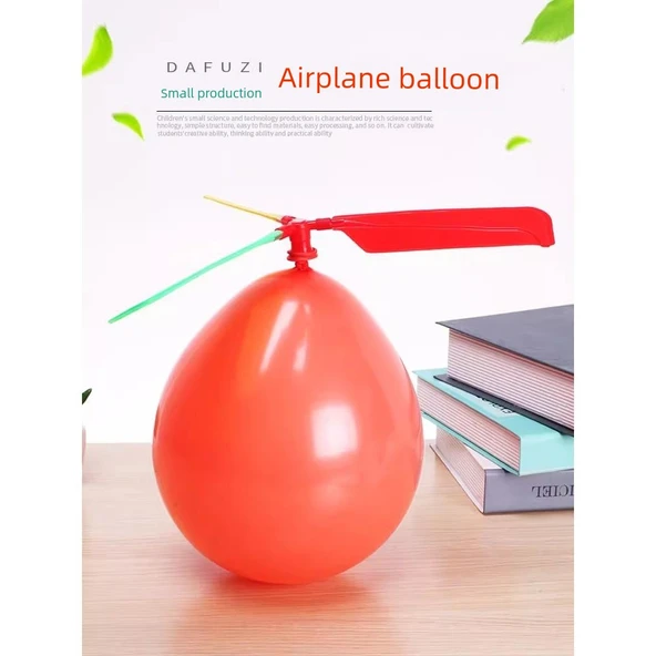 Uçan Balon Helikopteri Dış Mekan Oyuncak Seti - 5 Set ve 1 Pompa - 6