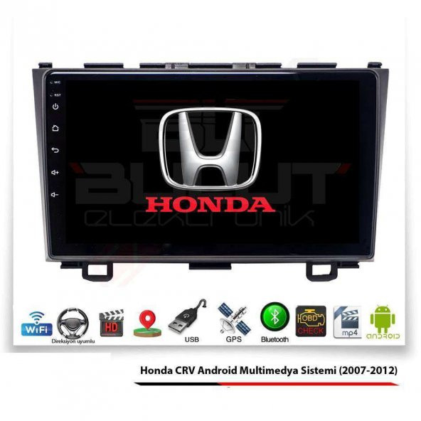 Honda CRV Android Multimedya Sistemi (2007-2012) 3 GB Ram 2 GB Ram 16 GB Hafıza 8 Çekirdek İphone CarPlay Android Auto 11 Navigatör