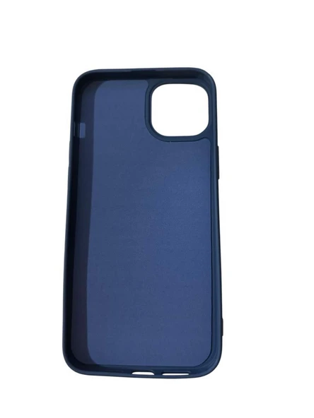 iPhone 14 Plus ile Uyumlu Cappy Silikon Kılıf Lacivert - 1
