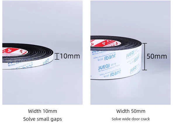 Kapı Pencere Sızdırmazlık Şeridi - 20mm Genişlik - 2m Uzunluk - 10mm Kalınlık - 8