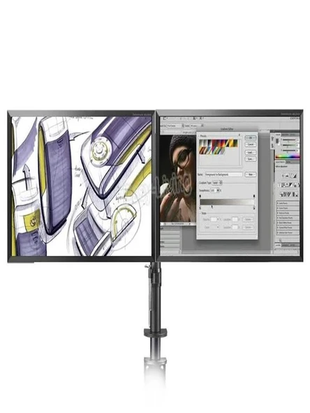 MDS Monitör Standı Çift Kollu Masaüstü Ayarlanabilir 14-32 İnç VESA Uyumlu 7 kg Taşıma Kapasiteli - 2