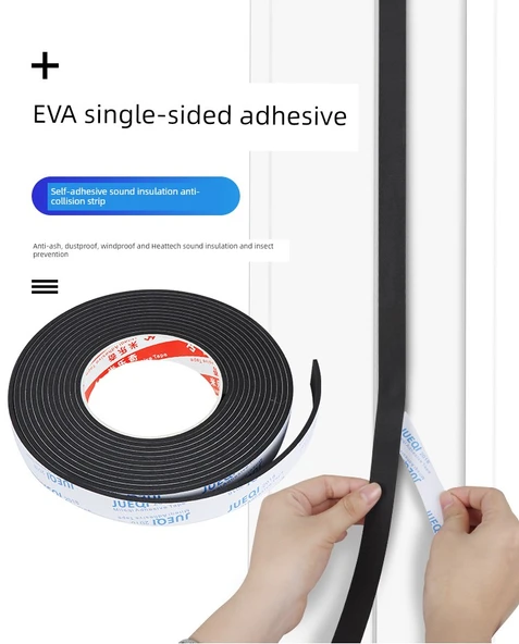 Kapı Pencere Sızdırmazlık Şeridi - 20mm Genişlik - 2m Uzunluk - 8mm Kalınlık - Resim 7