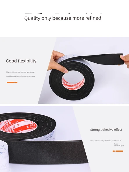 Kapı Pencere Sızdırmazlık Şeridi - 20mm Genişlik - 2m Uzunluk - 8mm Kalınlık - Resim 4