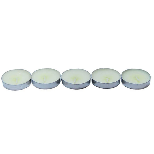 Tea Lights Beyaz Mum 5 li 1 Paket - Resim 5