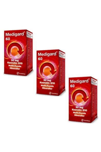 Vitamin Mineral Koenzim Q10 3 Adet 60 Tablet