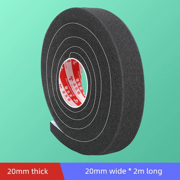 Yumuşak Sünger Sızdırmazlık Şeridi - 20mm Kalınlık 20mm Genişlik 2m Uzunluk