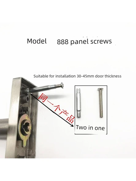 Hırsızlık Önleyici 999 Panel Vida 2 Paket - 35-45mm Kapı Kalınlığı - 4