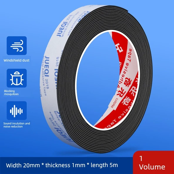 Kapı Sızdırmazlık Şeridi - 20mm Genişlik - 5m Uzunluk - 1mm Kalınlık