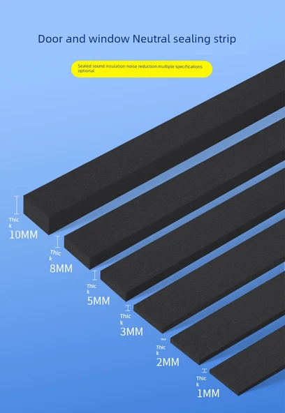 Kapı Sızdırmazlık Şeridi - 50mm Genişlik - 2m Uzunluk - 10mm Kalınlık - 7