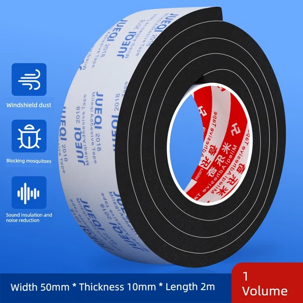 Kapı Sızdırmazlık Şeridi - 50mm Genişlik - 2m Uzunluk - 10mm Kalınlık