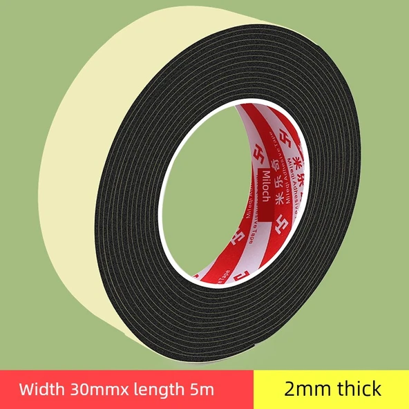 Kapı Pencere Aralığı Yalıtım Şeridi - 2mm Kalınlık - 30mm Genişlik - 5 Metre Uzunluk