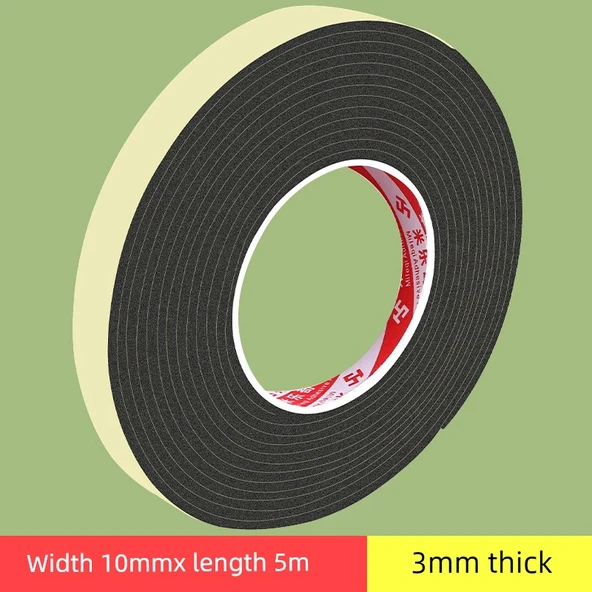 Kapı Pencere Aralığı Yalıtım Şeridi - 3mm Kalınlık - 10mm Genişlik - 5 Metre Uzunluk