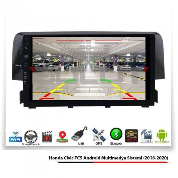 Honda Civic FC5 Android Multimedya Sistemi (2016-2020) 2 GB Ram 16 GB Hafıza 2 Çekirdek Navibox - 4