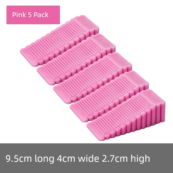 Silikon Kapı Durdurucu - Pembe - 5 Paket