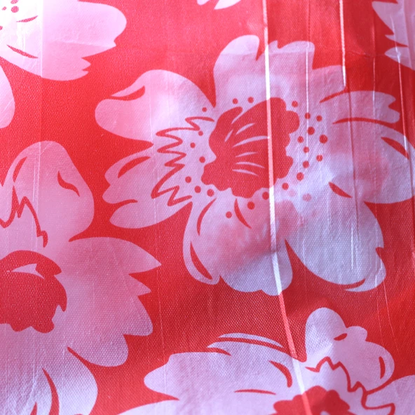 Kare Tek Kullanımlık Masa Örtüsü - Kırmızı Peony - 1.6x1.6 Metre - Model 1 - 10