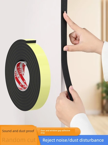 Kapı Pencere Aralığı Yalıtım Şeridi - 1mm Kalınlık - 10mm Genişlik - 10 Metre Uzunluk - 4
