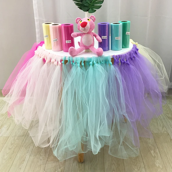 DIY Kabartmalı İplik Masa Eteği - Şarap Kırmızısı - 15cm x 22m Rulo - 10