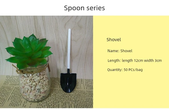 Şeffaf Plastik Pipet Kaşık Çatal Seti - 20cm Kalın İnci Pipet 90 Adet (Bağımsız Ambalaj) - 10