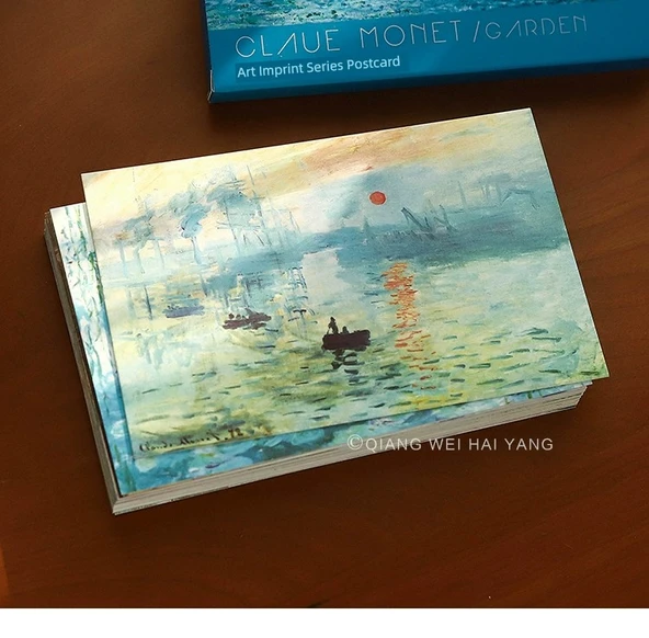 Sanatsal Tarz Yağlı Boya Postkart - Monet Yağlı Boya - 7
