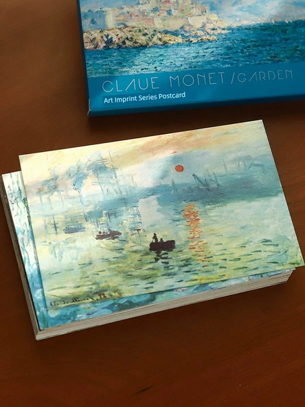 Sanatsal Tarz Yağlı Boya Postkart - Monet Yağlı Boya - 2