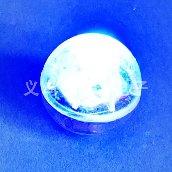 Dijital Titreşim Algılayan LED Işık Topu - 2.5CM Su Geçirmez Titreşim Topu Sarı Kasa 10 (Kırmızı ve Mavi Yanıp Sönen Işık) - 11