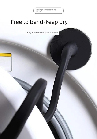 Manyetik Çamaşır Makinesi Kapı Tutucu - Beyaz 66mm - Güçlü Mıknatıs - Resim 6