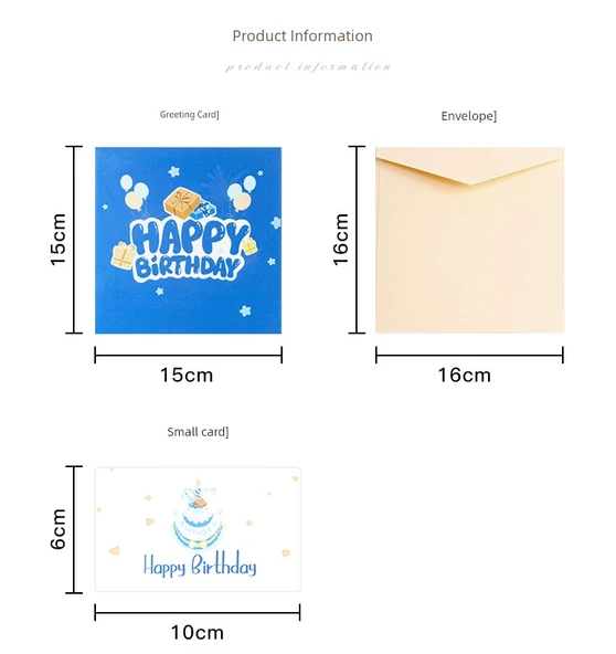 DIY Katlanabilir Doğum Günü Kartı - Altın Dönme Dolap - Resim 8