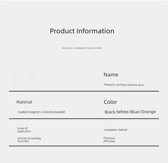 Manyetik Çamaşır Makinesi Kapı Tutucu - Beyaz 66mm - Güçlü Mıknatıs - Resim 7