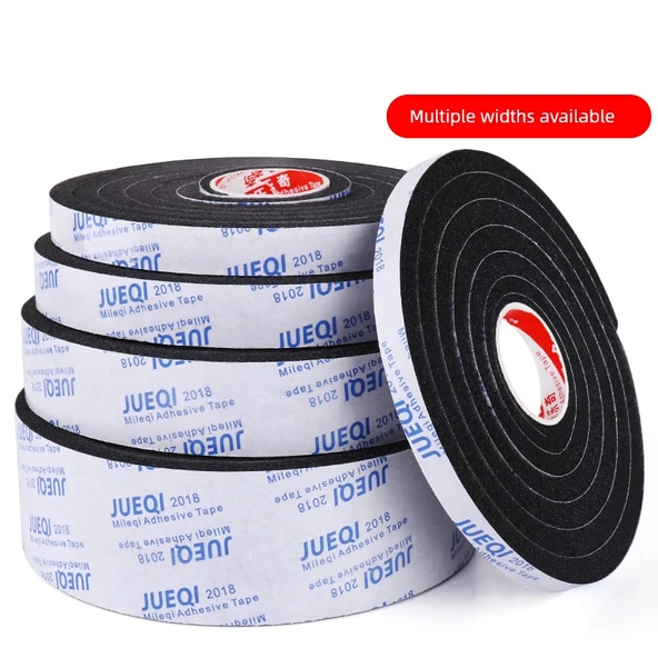 Tek Taraflı Siyah Köpük Sızdırmazlık Şeridi - 30mm Kalınlık 30mm Genişlik 2m Uzunluk - 6