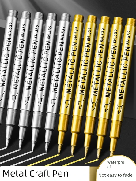 Metal Craft Renkli Kalem Seti - 6 Gümüş (yumuşak uç) - 2