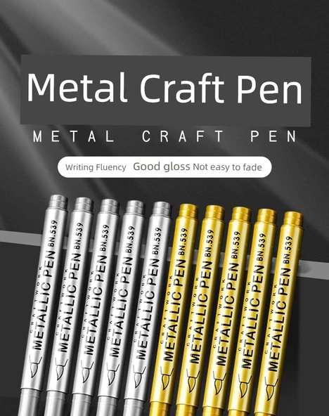 Metal Craft Renkli Kalem Seti - 1 Gümüş (yumuşak uç) - 7