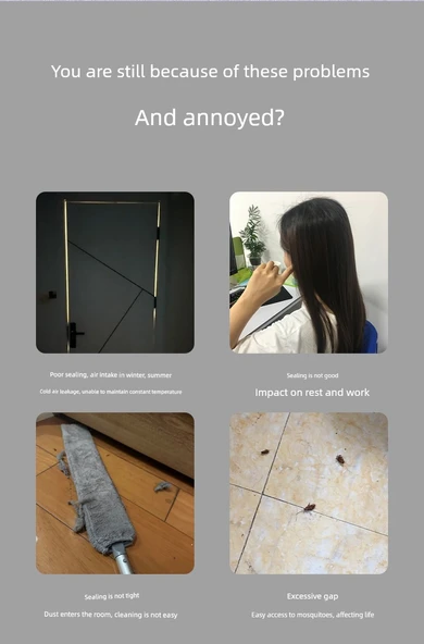 Kapı Çarpma Önleyici Conta 2 Paket Gri I Tipi 9mm Genişlik 2mm Kalınlık 6m - 10