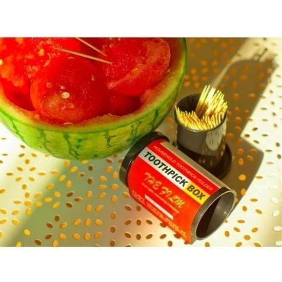 Dörtgen Fotoğraf Filmi Şeklinde Kürdanlık Kürdan Tutucu Kutu - Stokta Olan Gönderilir - Resim 6