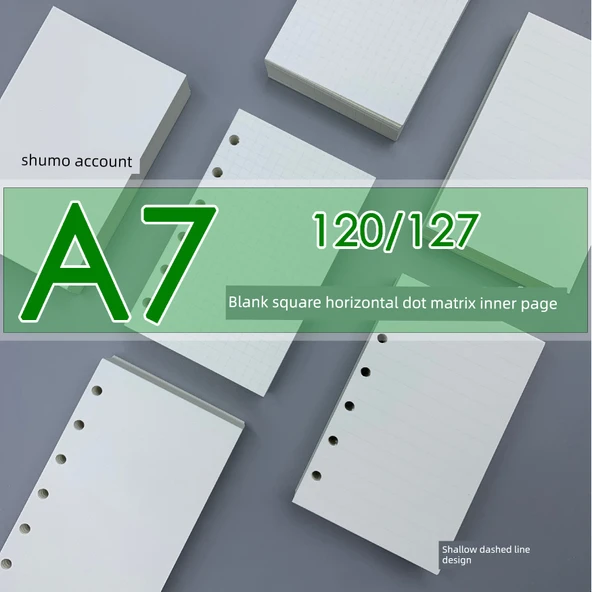 M5-74 * 105 Yatay Çizgi Defter Yenileme 95g - 200 Sayfa (5 Delik) - 7