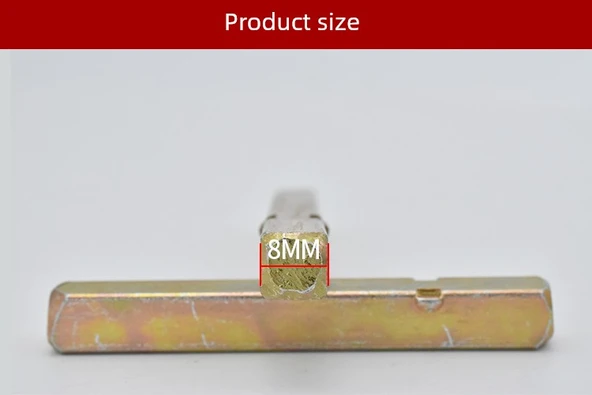 Demir Kapı Kolu Aksesuarları Kare Şaft Borusu - 65mm Uzunluk (Kesit 8*8) - 8
