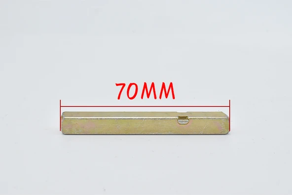 Demir Kapı Kolu Aksesuarları Kare Şaft Borusu - 70mm Uzunluk (Kesit 8*8)