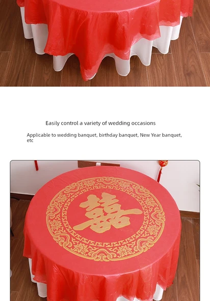 Tek Kullanımlık Masa Örtüsü - 2.2x2.2m - Xiao Fu - Ekstra Kalın - 10 Adet - 6