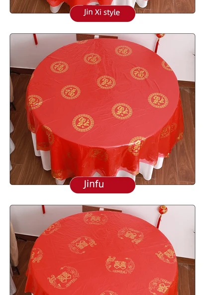 Tek Kullanımlık Masa Örtüsü - 2.2x2.2m - Xiao Fu - Ekstra Kalın - 10 Adet - 7