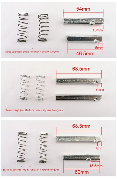 Demir Kapı Kolu Aksesuarları Kare Şaft Borusu - 140mm Uzunluk (Kesit 8*8) - 4