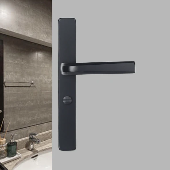 Dar Kapı Çerçeve Kilidi - 25 Geniş Siyah 130 Delik Panel Cıvatasız - 8