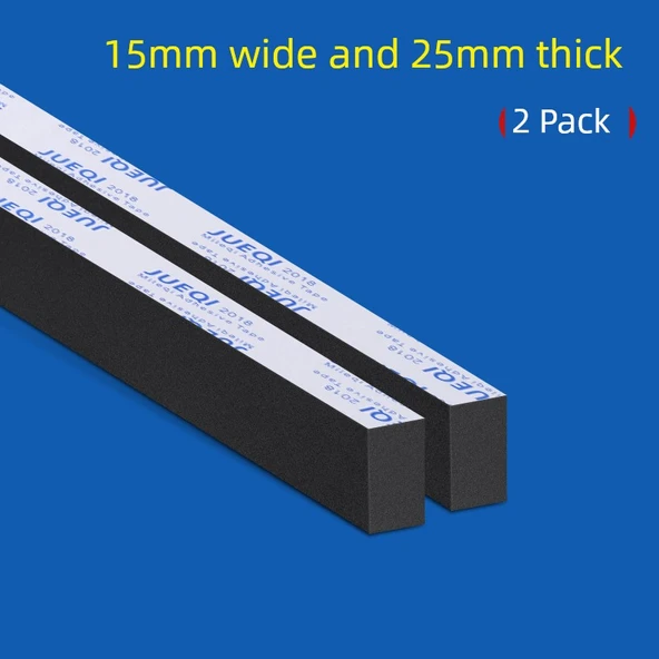 EVA Köpük Hava Sızdırmazlık Bandı - 15mm Genişlik - 1m Uzunluk - 25mm Kalınlık - 2 Paket