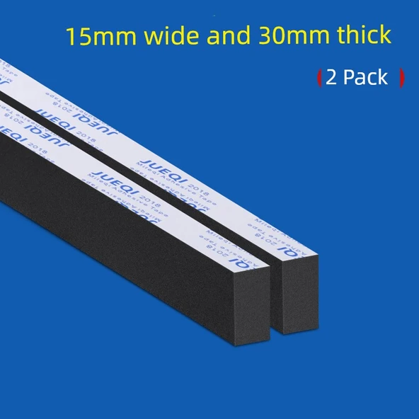 EVA Köpük Hava Sızdırmazlık Bandı - 15mm Genişlik - 1m Uzunluk - 30mm Kalınlık - 2 Paket