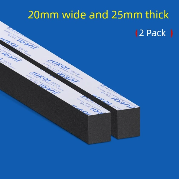 EVA Köpük Hava Sızdırmazlık Bandı - 20mm Genişlik - 1m Uzunluk - 25mm Kalınlık - 2 Paket
