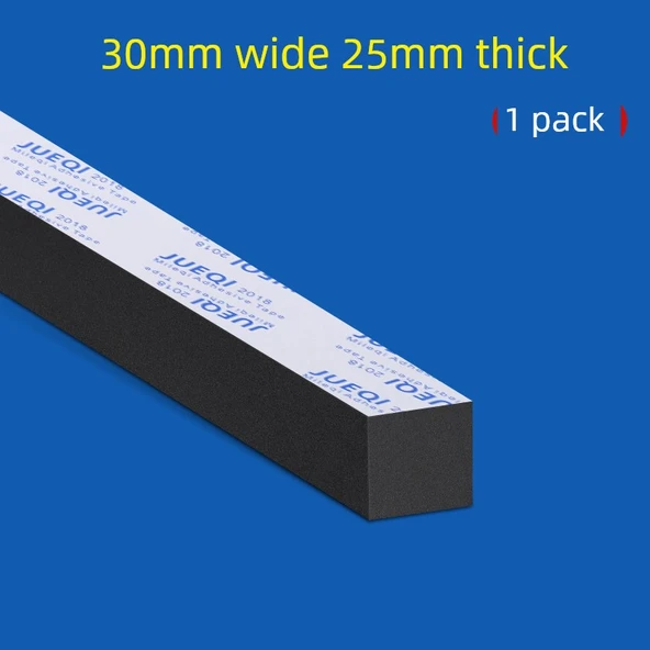 EVA Köpük Hava Sızdırmazlık Bandı - 30mm Genişlik - 1m Uzunluk - 25mm Kalınlık - 1 Paket