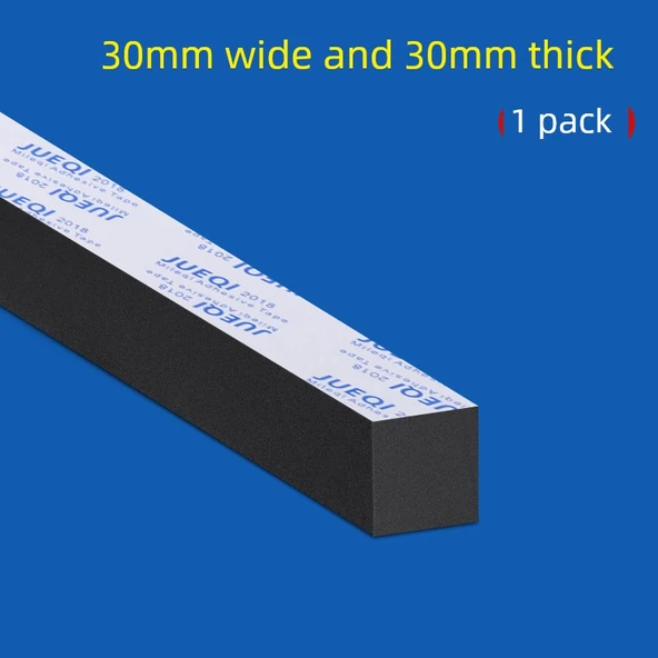 EVA Köpük Hava Sızdırmazlık Bandı - 30mm Genişlik - 1m Uzunluk - 30mm Kalınlık - 1 Paket
