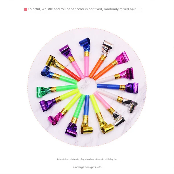 Ejderha Üfleme Düdüğü Parti Hornu - Karışık Paket 3 - Resim 8