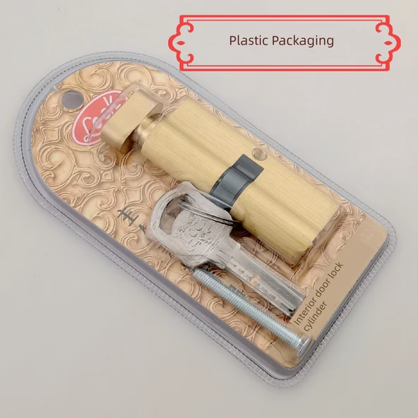 Küçük 70 Kapı Kilidi Silindiri - C Sınıfı Bıçak, 3 Anahtar, 45-55mm - 2