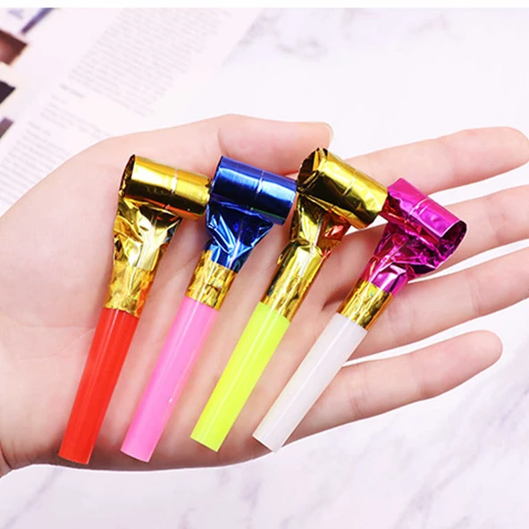 Ejderha Üfleme Düdüğü Parti Hornu - Karışık Paket 3 - Resim 7