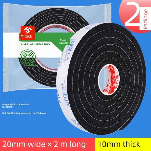Buzdolabı Kapı Contası - 10mm Kalınlık 20mm Genişlik 2m Uzunluk [2 Paket]